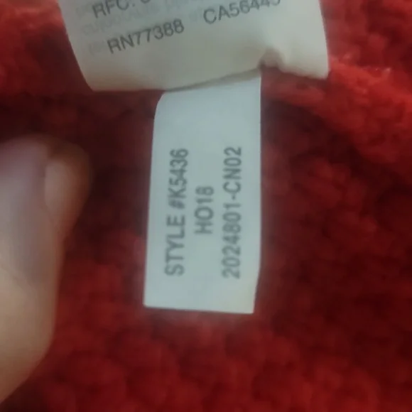 Madewell copenhagen cable sweater vibrant red xs - Picture 5 of 13